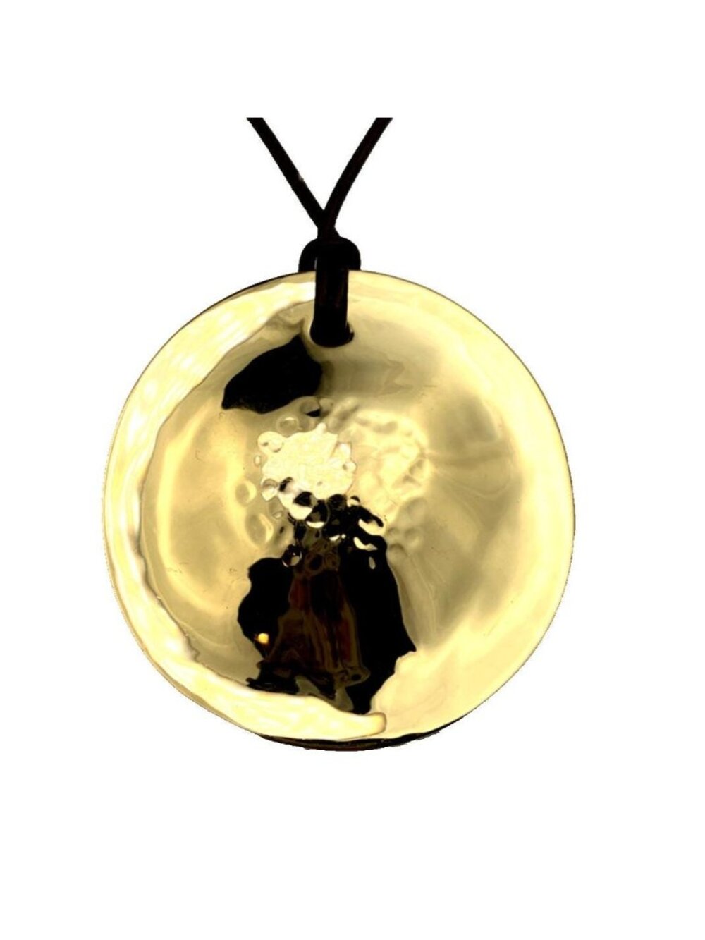 RLM Robert Large Smooth Medallion Necklace Long Robert Lee Morris